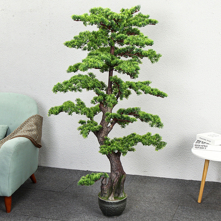 Tall Artificial Welcome Pine Tree for Indoor Landscapes