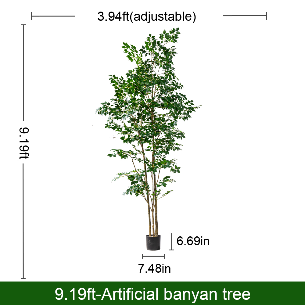 Artificial Banyan Tree 6ft Lifelike Indoor Outdoor Centerpiece