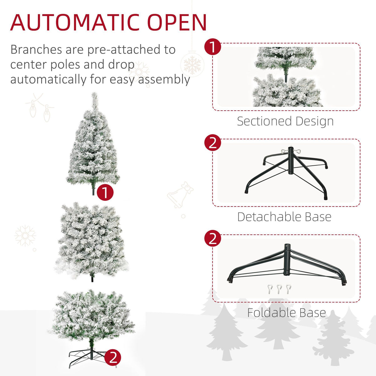 9ft Pre Lit Slim Douglas Fir Artificial Christmas Tree