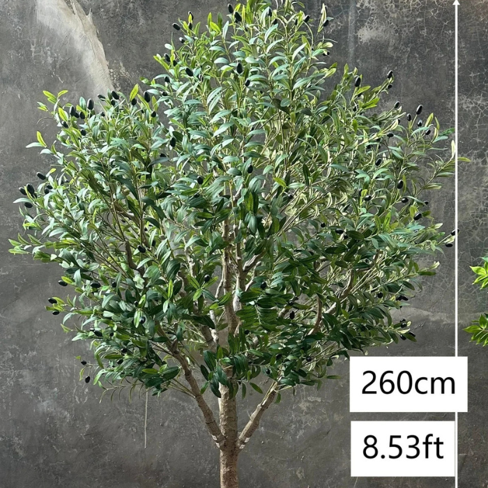 Artificial Olive Tree Realistic Trunk Hotel Lobby Display