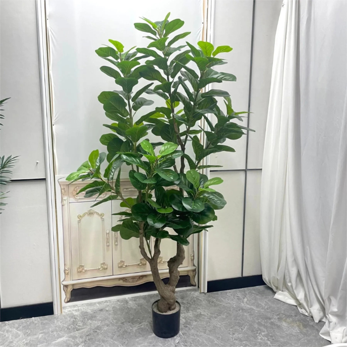 Artificial Fiddle Leaf Fig Realistic Trunk Indoor Display