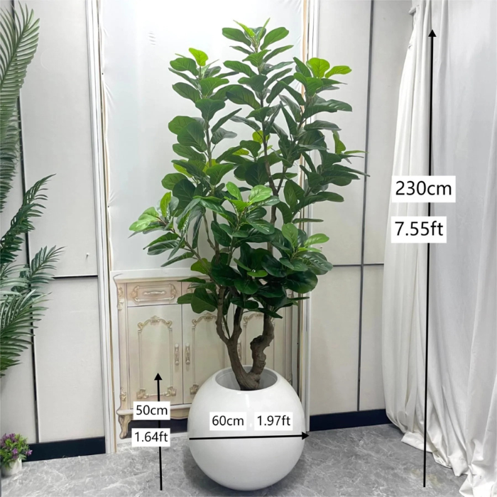 Artificial Fiddle Leaf Fig Realistic Trunk Indoor Display