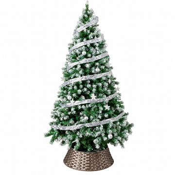 Prelit Artificial Snow Tipped Christmas Tree With Remote