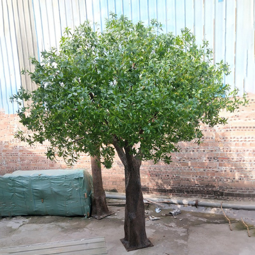 Silk Leaf Artificial Osmanthus Tree for Garden Decor