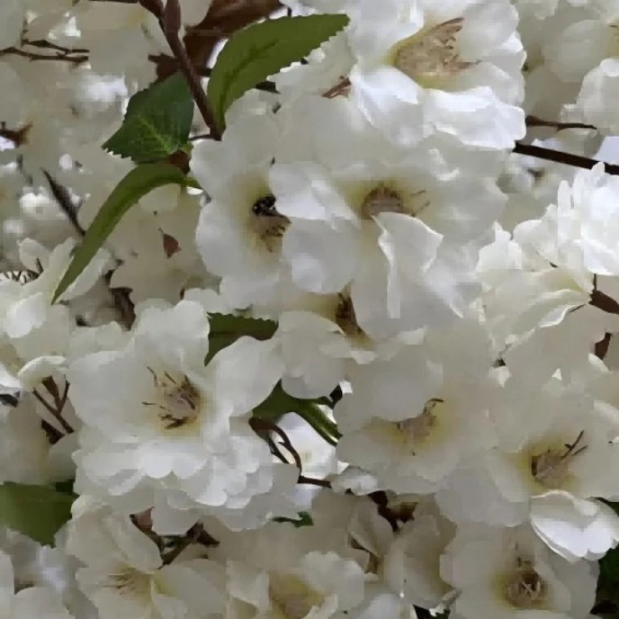 Artificial Cherry Blossom Tree Pink White Blooms Indoor Outdoor Decoration