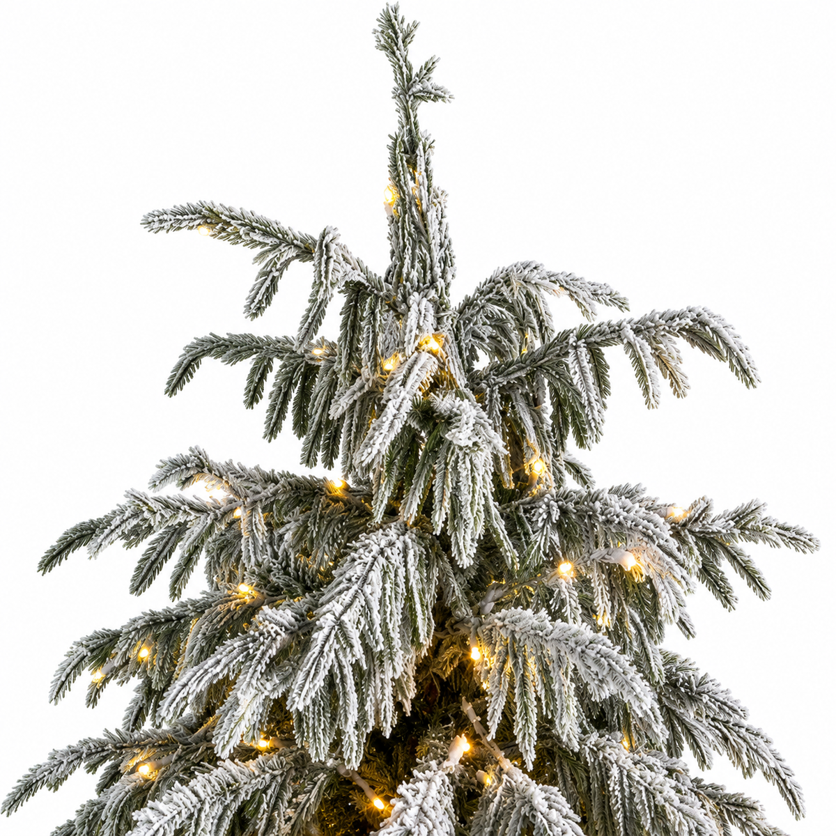 King Flock Artificial Christmas Tree with Pine Cones and Warm White Lights