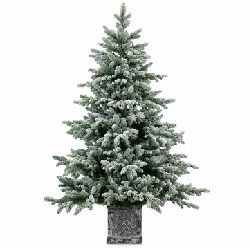 Duchess Flock Artificial Christmas Tree with Frosted Green Branches