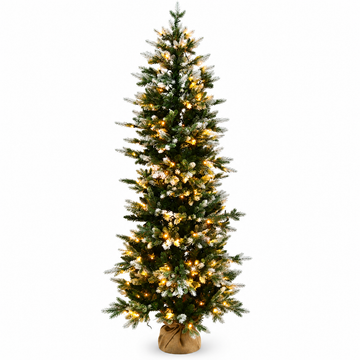 Norway Spruce Artificial Christmas Tree with Snow Flocked Branches