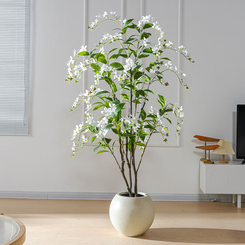 Artificial Draped Jasmine Flower Tree for Indoor Decor