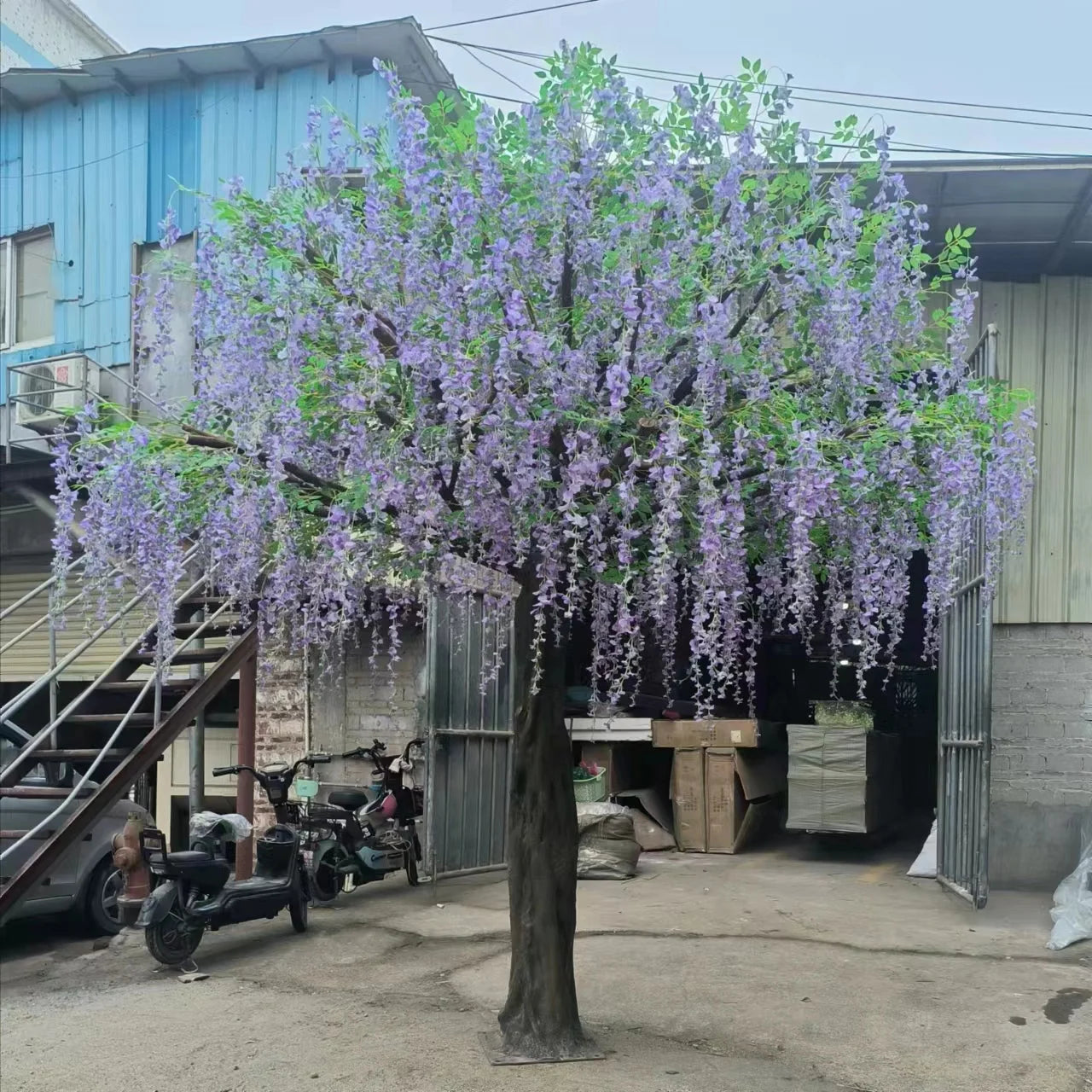 Artificial Wisteria Flower Tree 3.5m Indoor Display