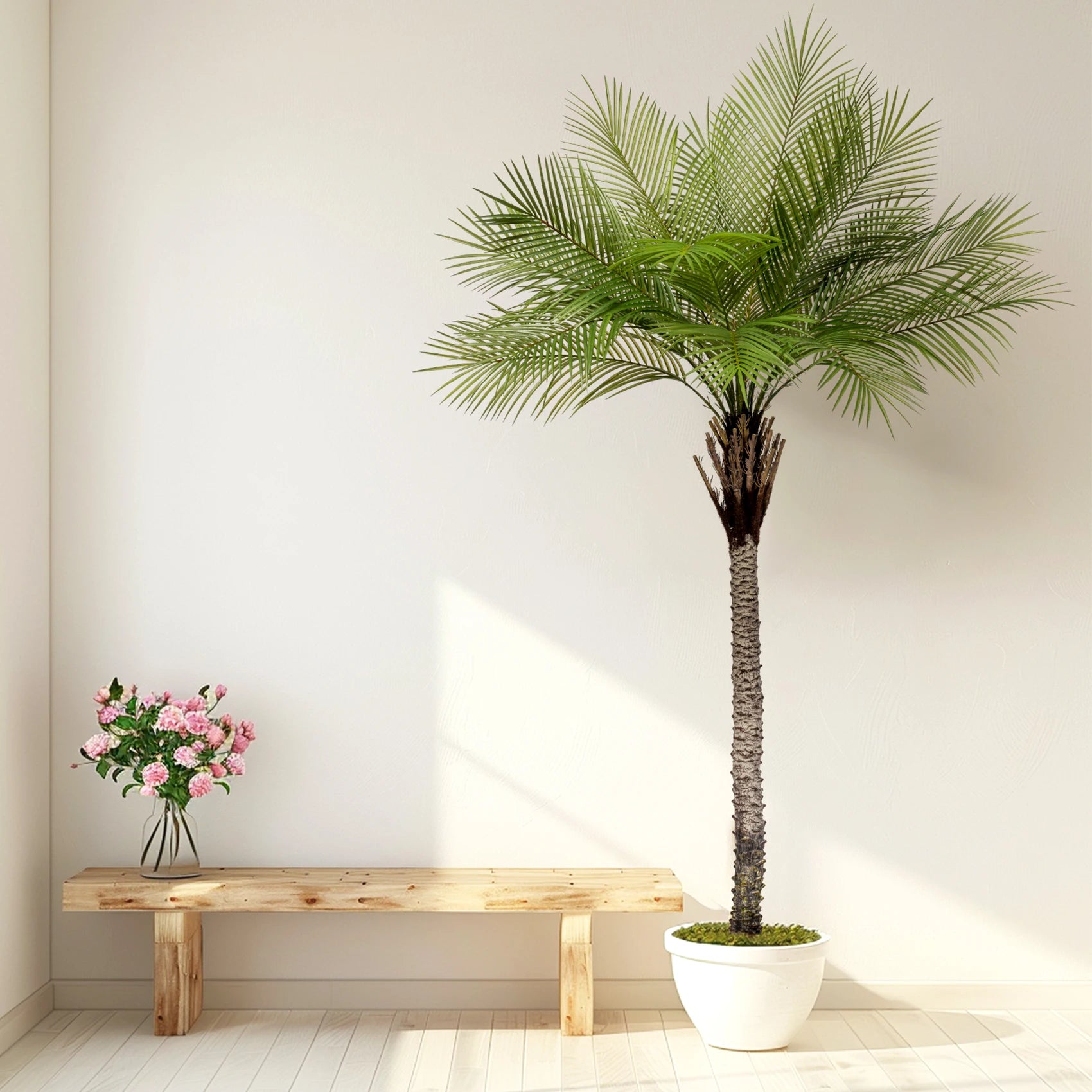 Artificial Palm Tree 7.5ft Natural Look Indoor Use