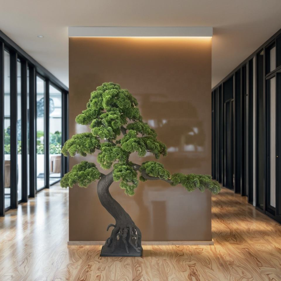 Artificial Cedar Tree Bonsai Pine 6.5 FT Indoor Outdoor