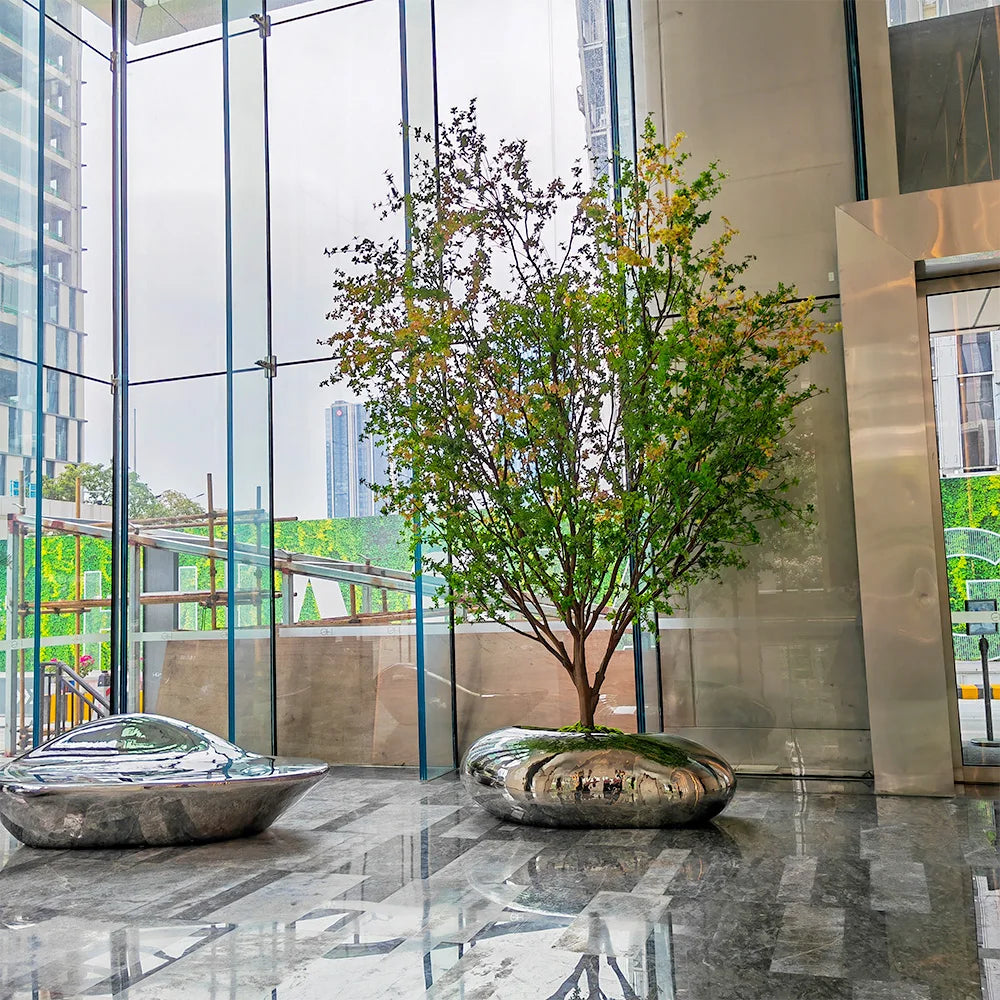 Signature 13 FT Large Artificial Green Flowers Decorative Tree