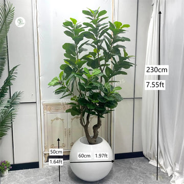 Artificial Ficus Pandurata Faux Fiddle Leaf Fig Tree