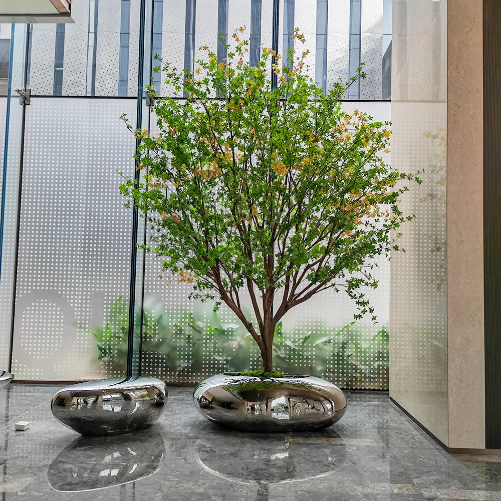 Signature 13 FT Large Artificial Green Flowers Decorative Tree