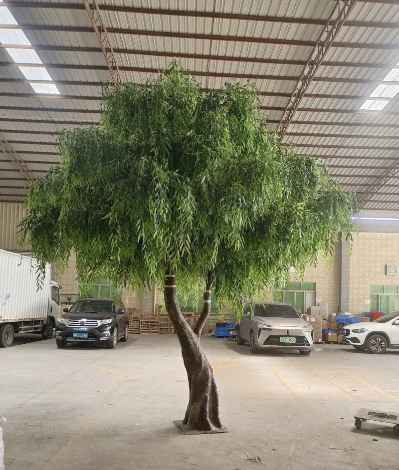 Outdoor Artificial Weeping Willow Tree 12 FT Decorative