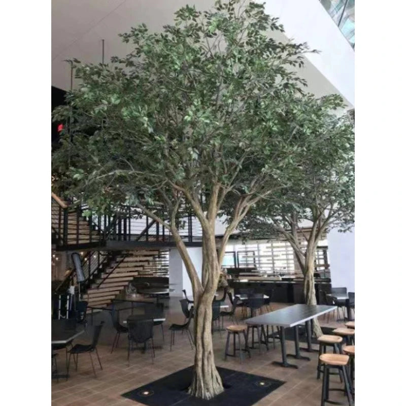 Artificial Banyan Tree Custom Shape Realistic Indoor Decor
