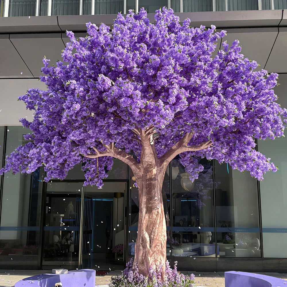 Artificial Jacaranda Flower Purple Wedding Tree