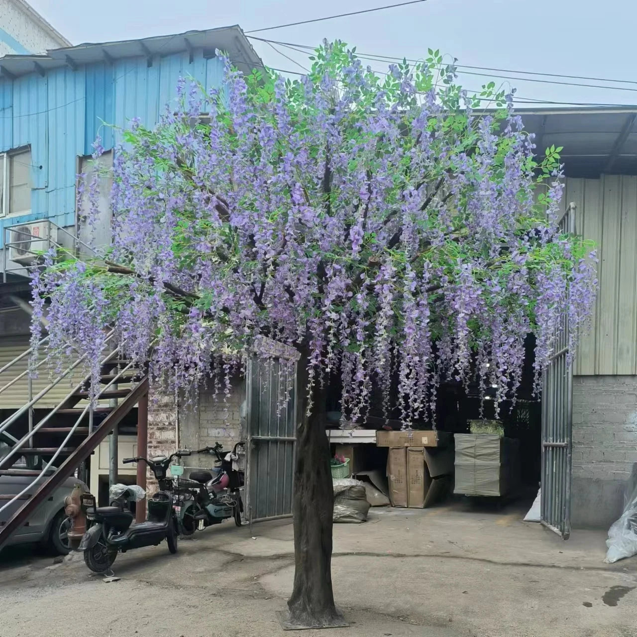 Artificial Wisteria Flower Tree 3.5m Indoor Display