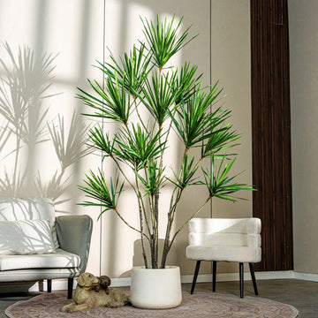 Artificial Dracaena Yucca Tree Plastic Potted Plant 8 FT
