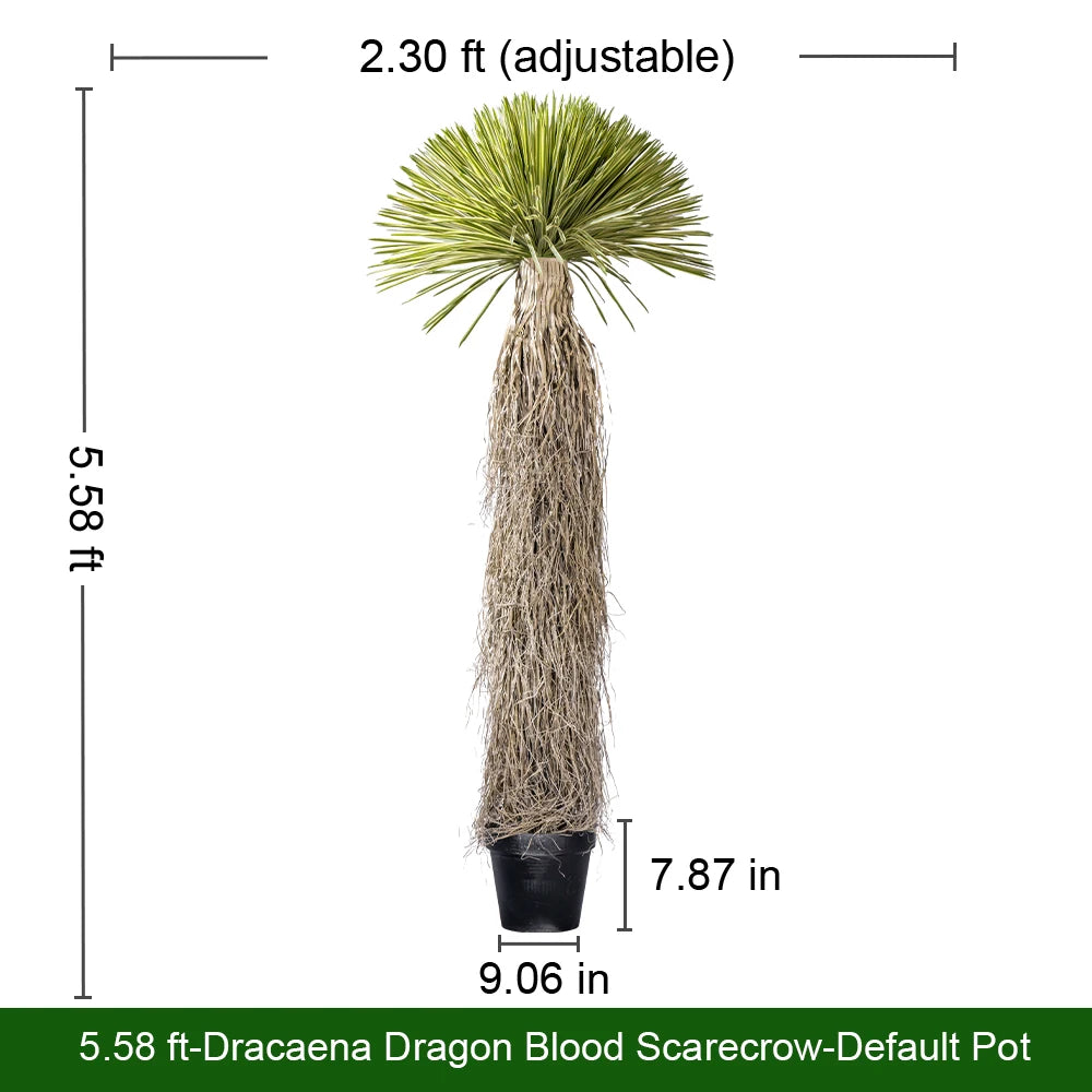 Artificial Dracaena Tree Faux Natural Touch 8.5 FT