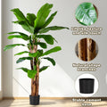 Artificial Banana Tree 6.2FT PE Plastic Outdoor Indoor