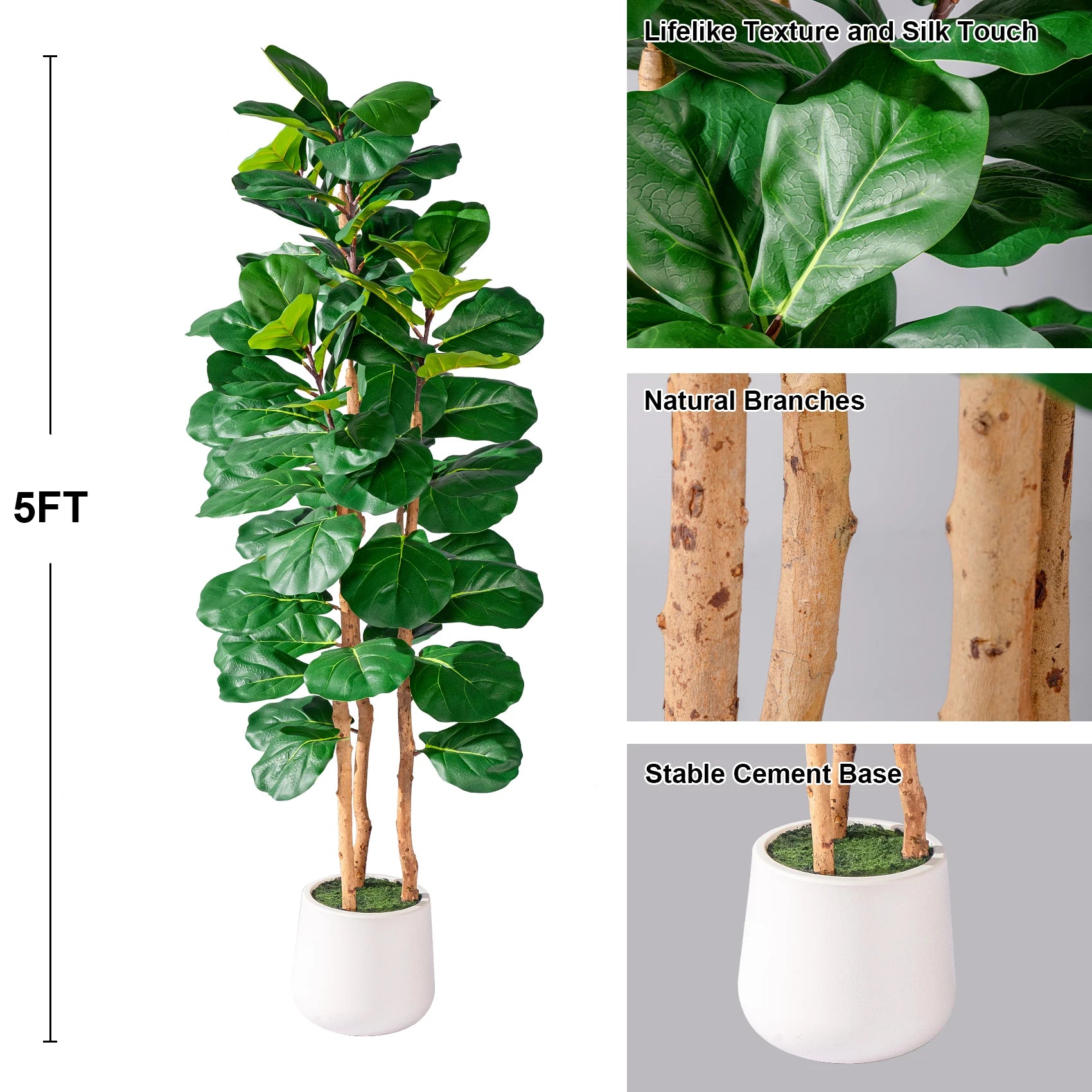 Artificial Ficus Banyan Signature Tree High Simulation 5–7 FT