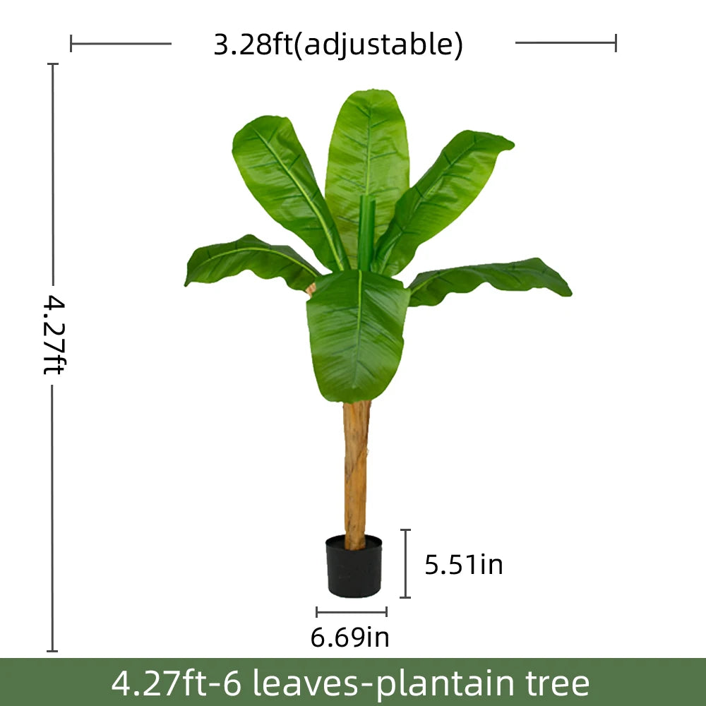 Signature Artificial Banana Tree PE Plastic Statement