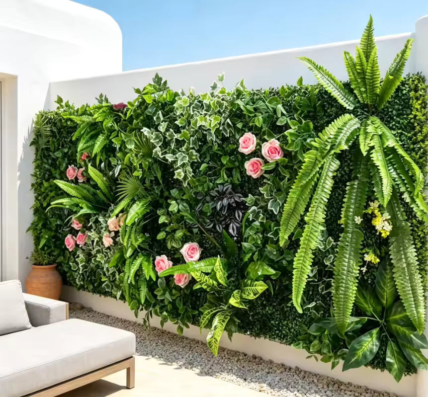 Indoor Backdrop Vertical Hedge Boxwood Wall Panels