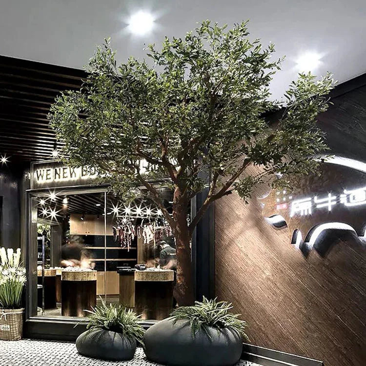 Artificial Black Olive Tree 2.13 M Handmade Indoor Accent