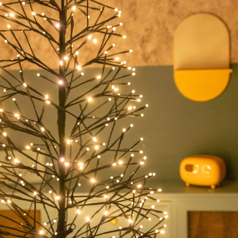 Sparse Branch LED Artificial Christmas Tree with Warm White Lights