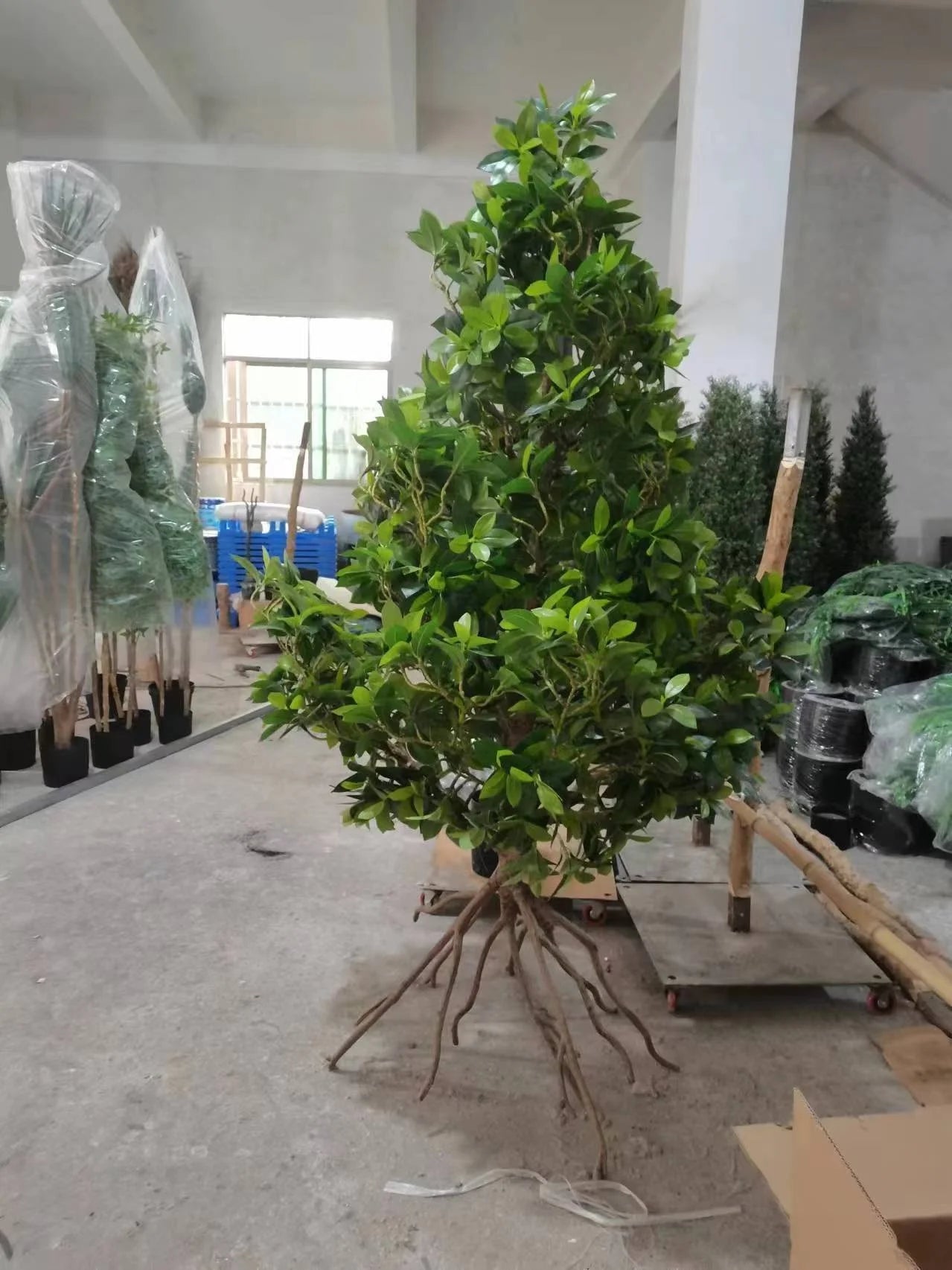 Plastic Artificial Mangrove Tree 6.7 FT Aquarium Decoration