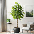 Artificial Bonsai Ficus Tree Realistic Plastic Leaves Indoor
