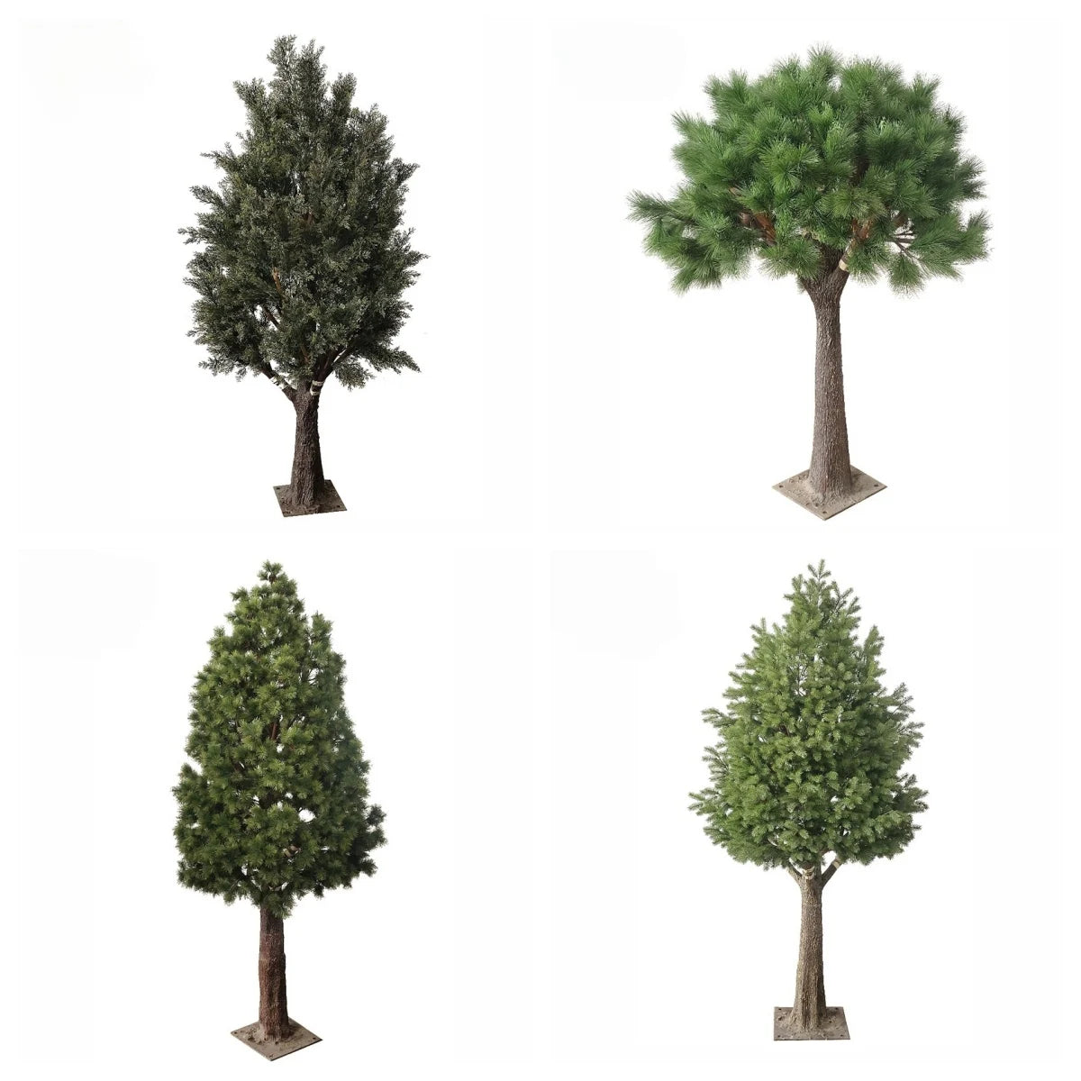 Artificial Pine Tree Snow Dusted Needles Indoor Display