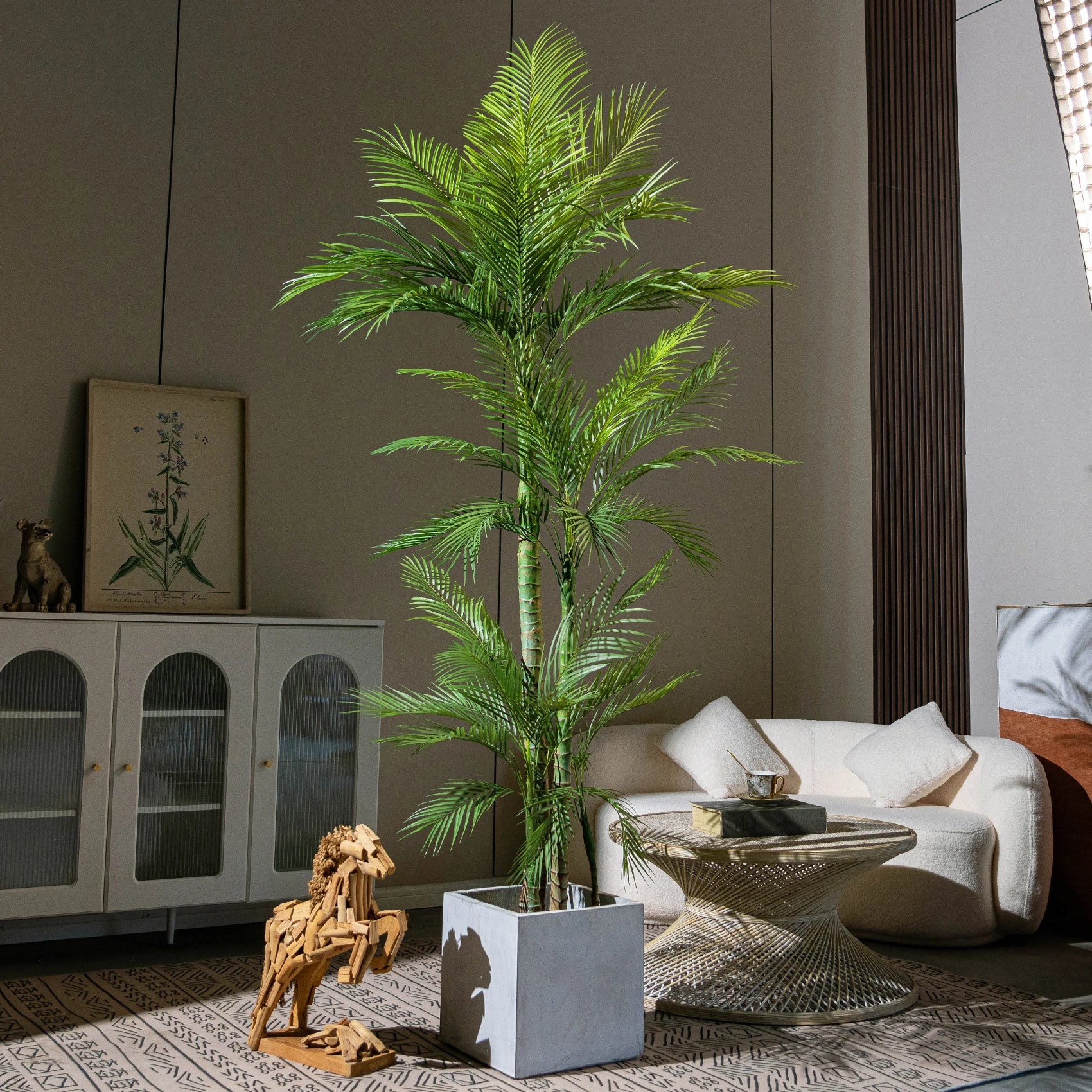 Artificial Areca Palm Tree 7ft Eco-Friendly Indoor Use