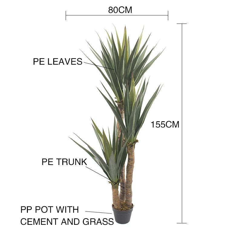 Artificial Agave Plant 5 FT Tall Potted Yucca Tree