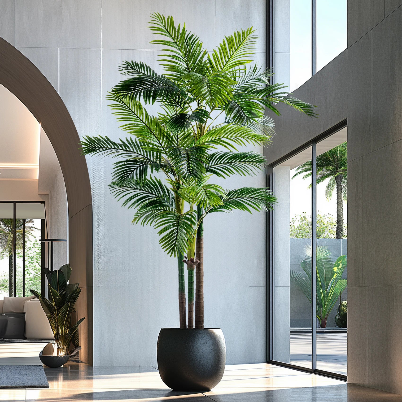 Artificial Palm Tree 9ft Lifelike Design Indoor Outdoor