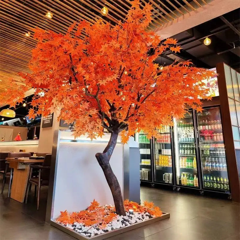 Artificial Maple Leaf Tree Indoor Outdoor Decor