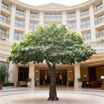 Fiberglass Artificial Ficus Tree Indoor Decor 11.5 FT