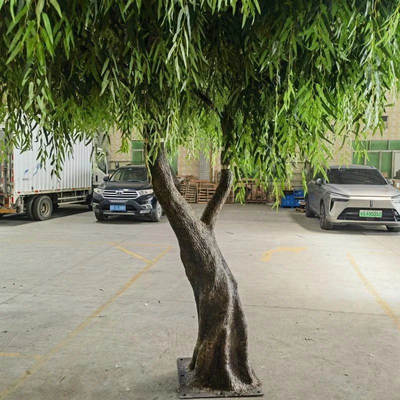 Outdoor Artificial Weeping Willow Tree 12 FT Decorative