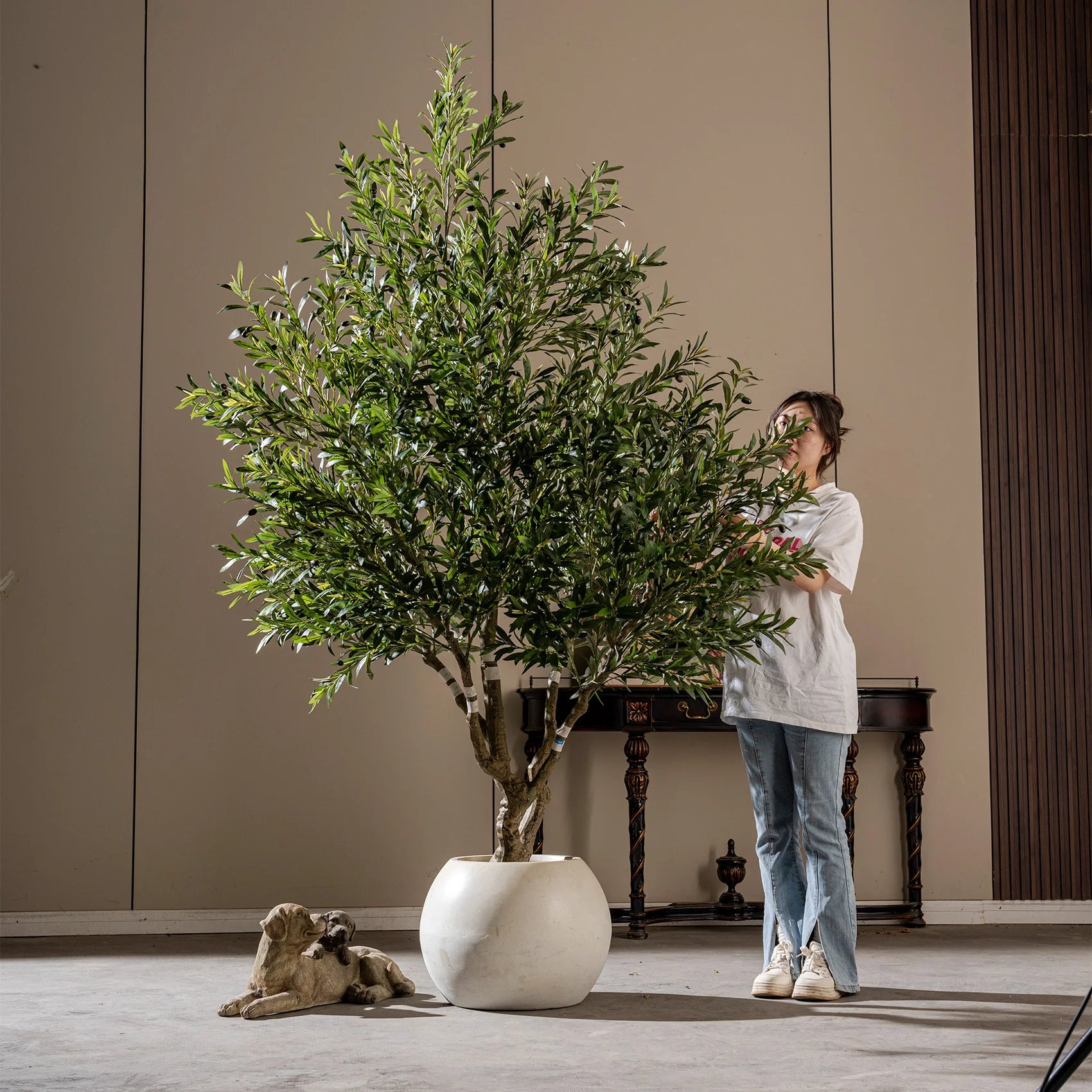 Artificial Olive Tree Realistic Look Outdoor Decor