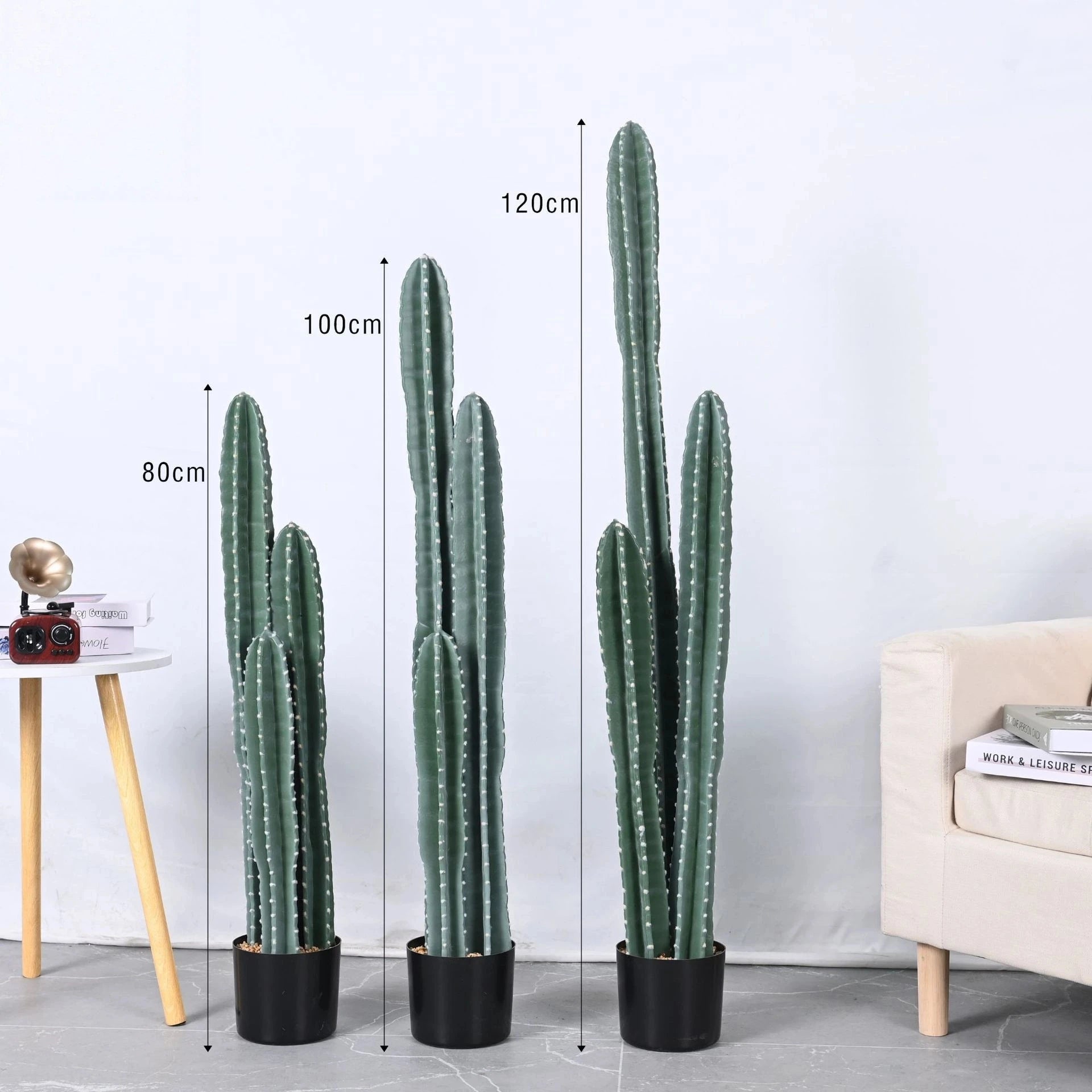 Artificial Cactus Plant Pot 3.3FT Realistic Decor  Faux Natural: Best  Realistic Artificial Trees for Commercial Indoor Outdoor Use