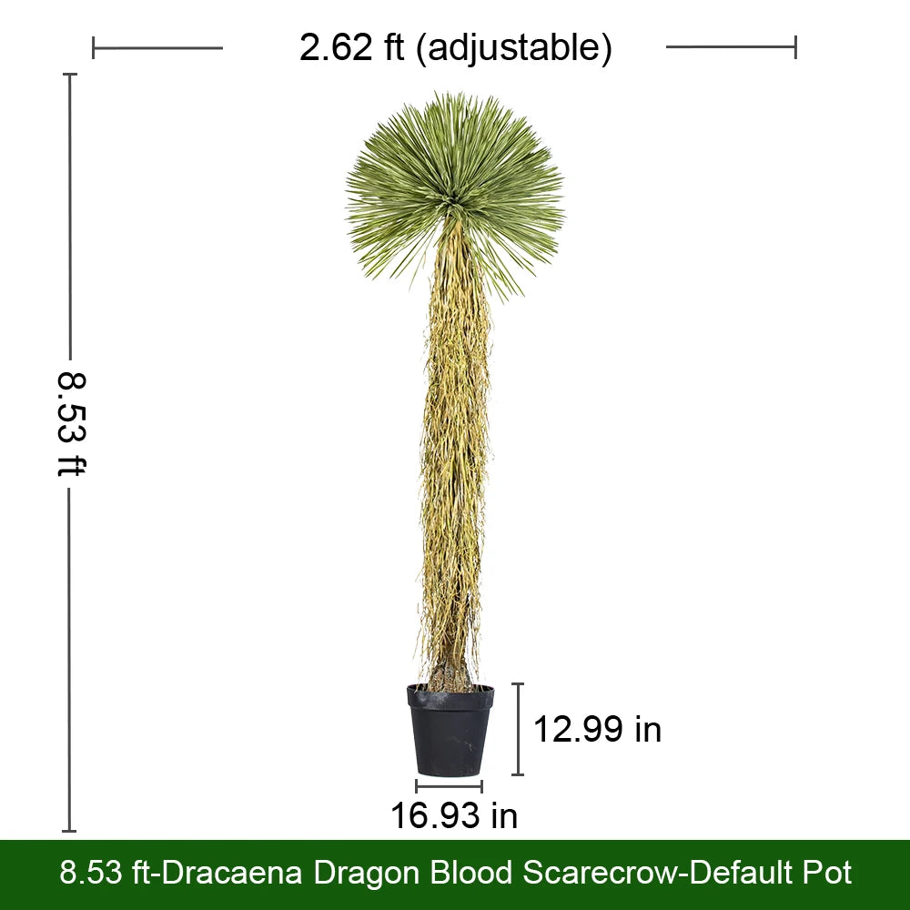 Artificial Dracaena Tree Faux Natural Touch 8.5 FT