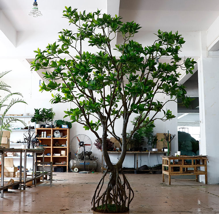 8 FT Artificial Mangrove Tree Plastic Forest Style