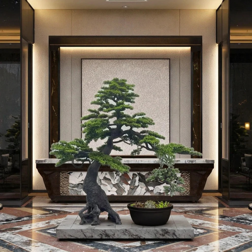 Artificial Bonsai Pine Tree Faux Cedar 6.5 FT