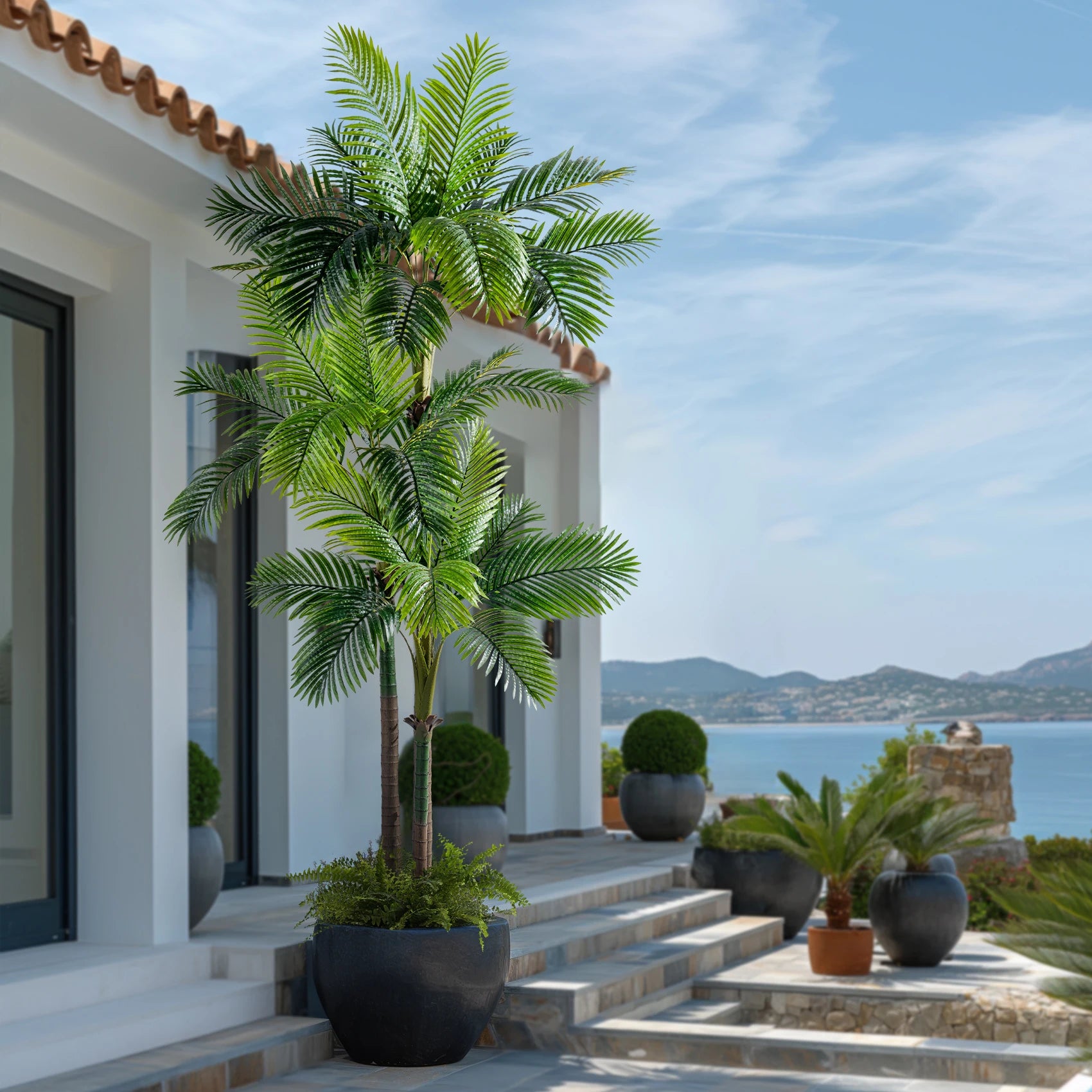 Artificial Palm Tree 9ft Lifelike Design Indoor Outdoor
