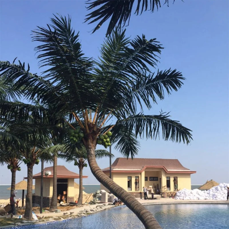 Artificial Date Palm Tree High Simulation for Hotel Decor