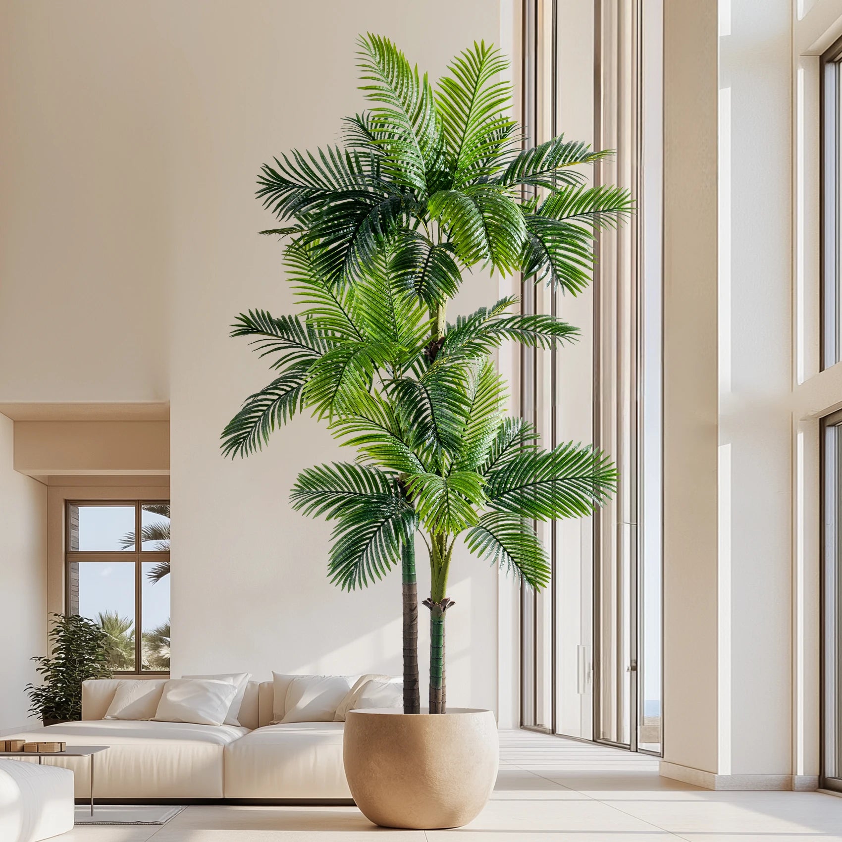 Artificial Palm Tree 9ft Lifelike Design Indoor Outdoor