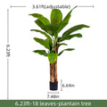 Artificial Banana Tree 6.2FT PE Plastic Outdoor Indoor