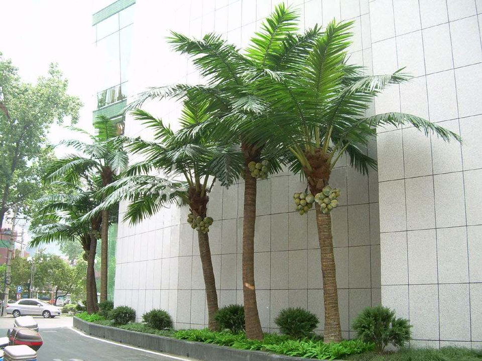Artificial Coconut Palm Tree for Outdoor Commercial Landscaping